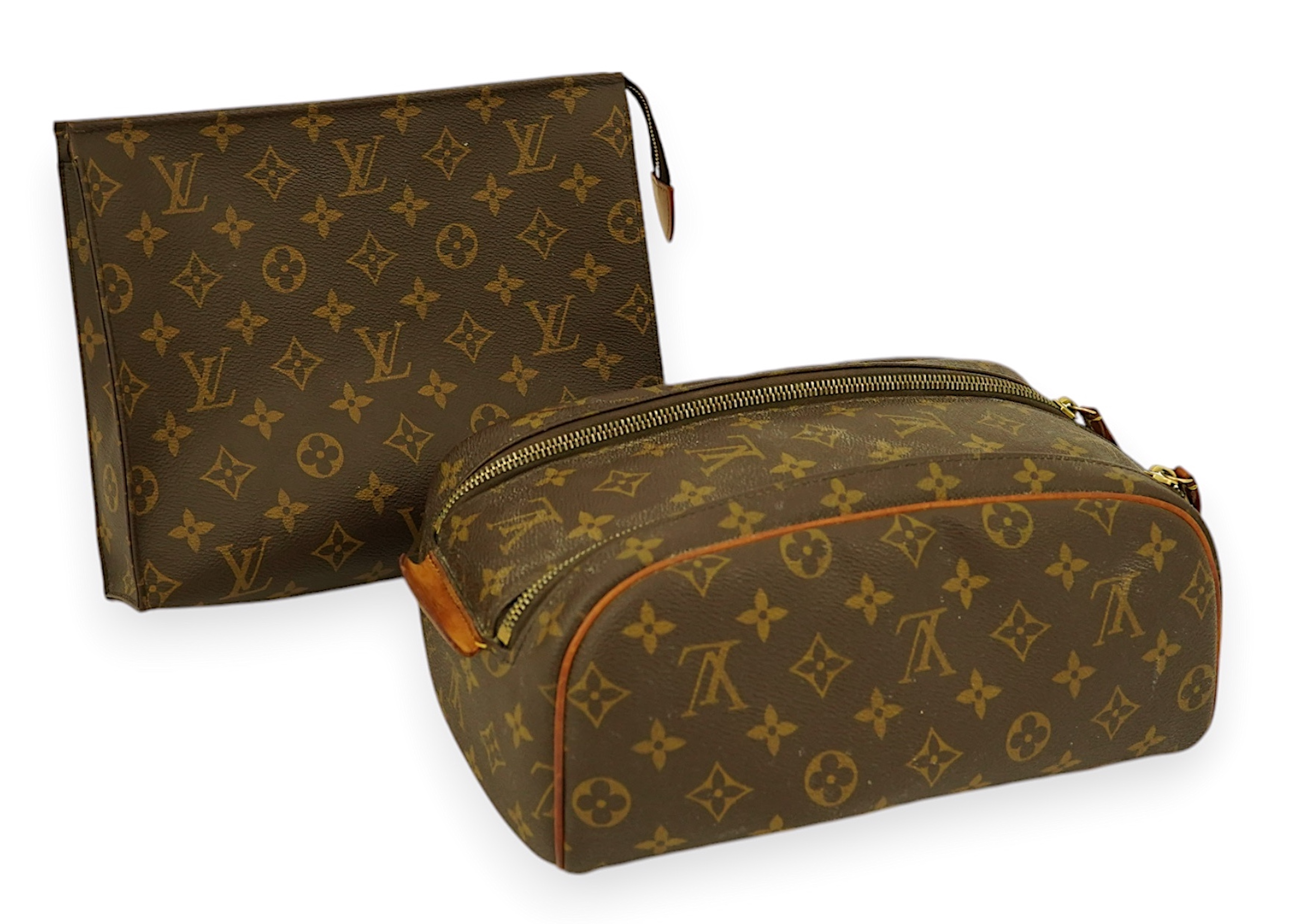 Two Louis Vuitton wash bags